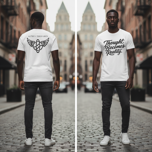 Thought Becomes Reality™ Tee White — Core Drop
