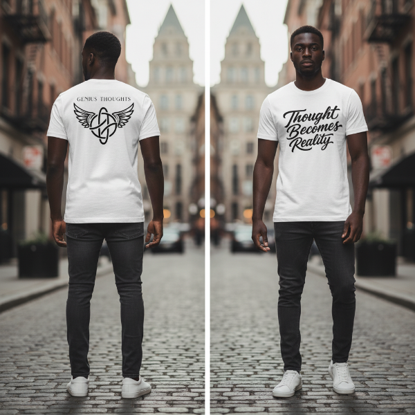 Thought Becomes Reality™ Tee White — Core Drop